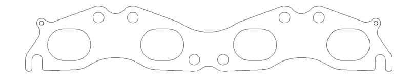 Cometic Gasket — Cometic Nissan SR20DE/T 91-02 Exhaust .030 inch MLS Head Gasket 2.050 inch X 1.580 inch Port
Exhaust Gasket - view 1