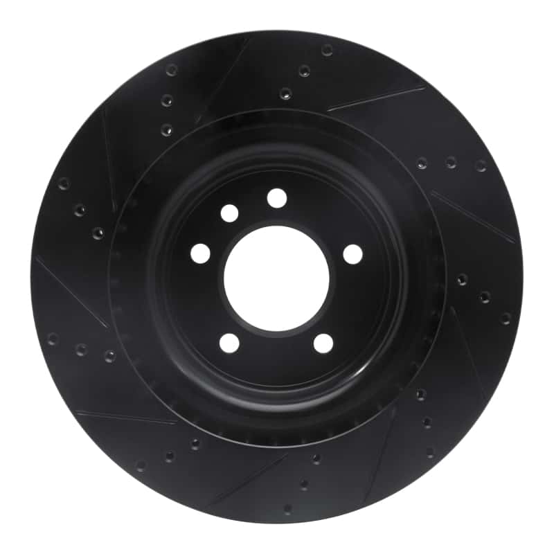 R1 Concepts — R1 14-24 Land Rover Range Rover Sport Rear Right Drilled & Slotted Black Brake Rotor
R1 Brake Rotor Drill - view 5