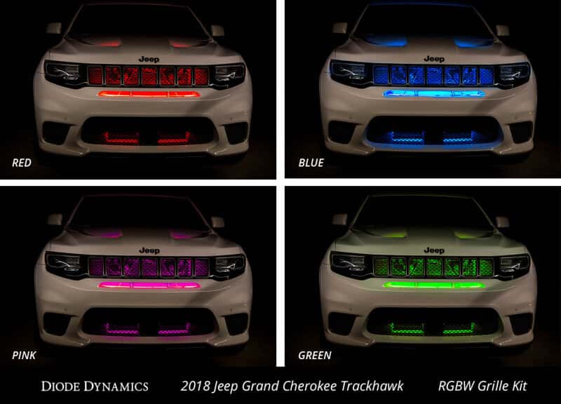 Diode Dynamics — Diode Dynamics RGBW Grille Strip Kit 2pc Multicolor - view 6