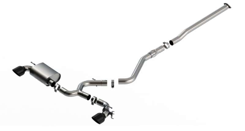 Borla — Borla 22-23 Hyundai Kona N 2.0L 4 CYL. Turbo AT/MT ATAK Catback Exhaust Black Chrome
Cat-Back System - view 2