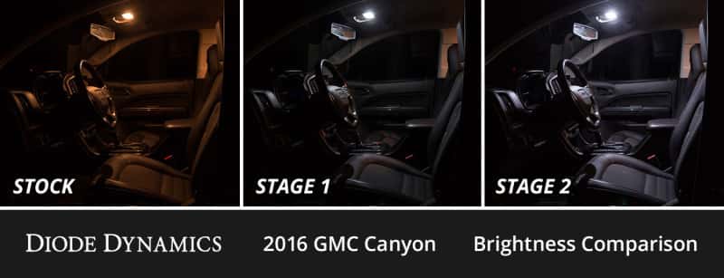 Diode Dynamics — Diode Dynamics 15-22 GMC Canyon Interior LED Kit Cool White Stage 1 - view 3