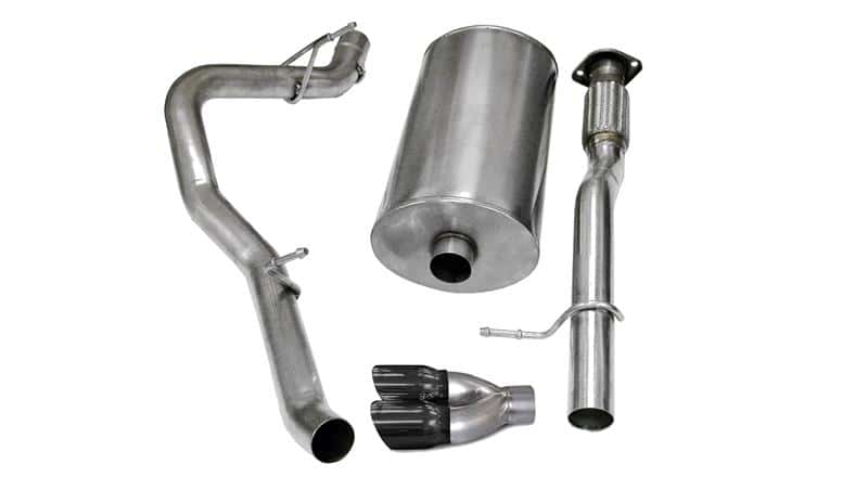 CORSA Performance — Corsa 2007-2009 Chevrolet Avalanche 6.0L V8 3in Cat-Back Single Side w Twin 4in Black Pro-SeriesTips
Exhaust - view 2