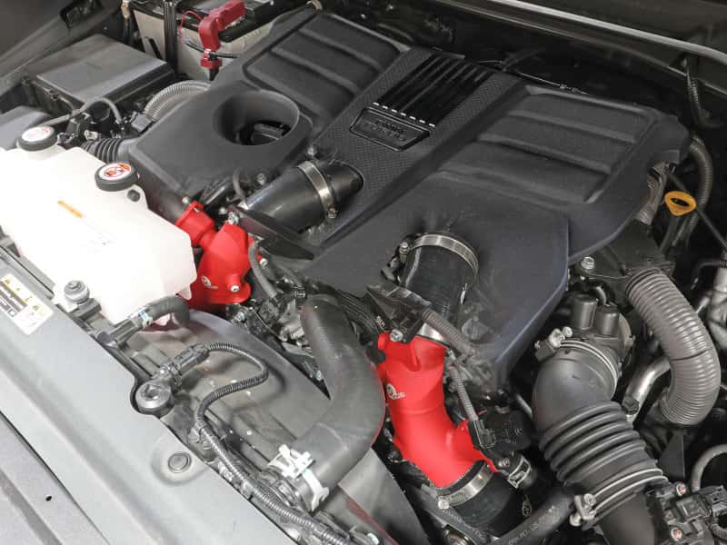 aFe — aFe 2022 Toyota Land Cruiser (J300) V6-3.5L (tt) BladeRunner 2.5in Aluminum Hot Charge Pipe - Red
Hot Charge Pipe - view 7