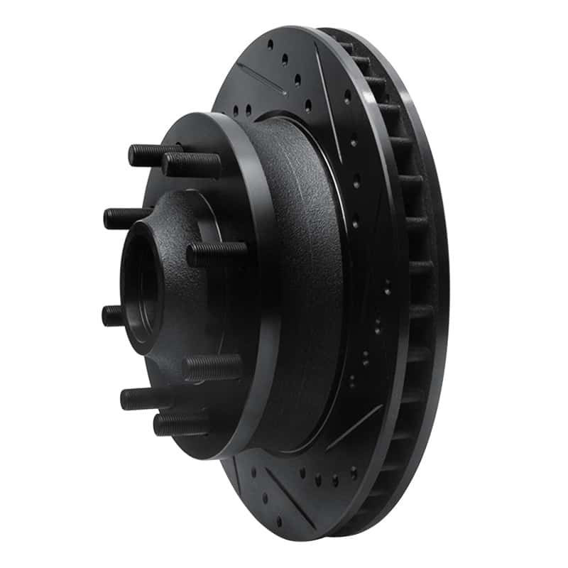 R1 Concepts — R1 71-95 Chevrolet C20 Pickup Front Right Drilled & Slotted Black Brake Rotor
R1 Brake Rotor Drill - view 2