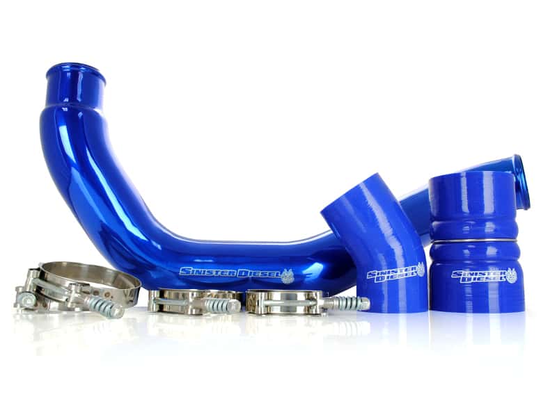 Sinister Diesel — Sinister Diesel 03-07 Ford 6.0L Powerstroke Hot Side Charge Pipe
Intercooler Pipe - view 4