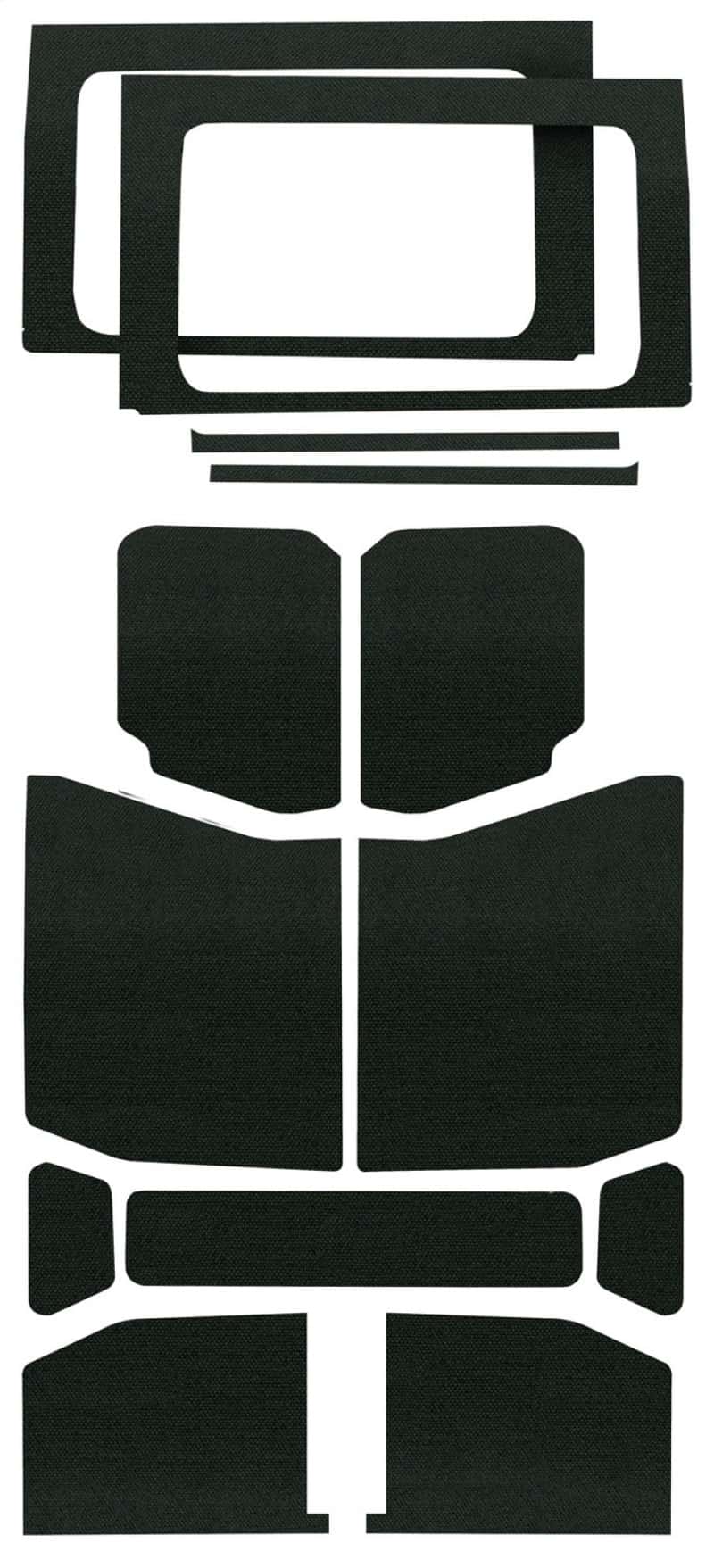 DEI — DEI 18-23 Jeep Wrangler JL 4-Door Boom Mat Complete Headliner Kit - 13 Piece - Black
Sound Dampening Kit - view 7