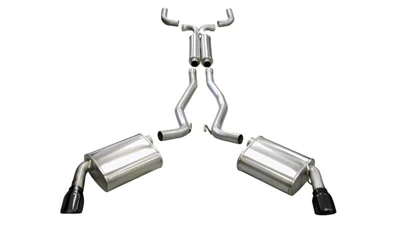 CORSA Performance — Corsa 2010-2015 Chevrolet Camaro Coupe SS 6.2L V8 Auto Black Sport Cat-Back + XO Exhaust
Exhaust - view 2