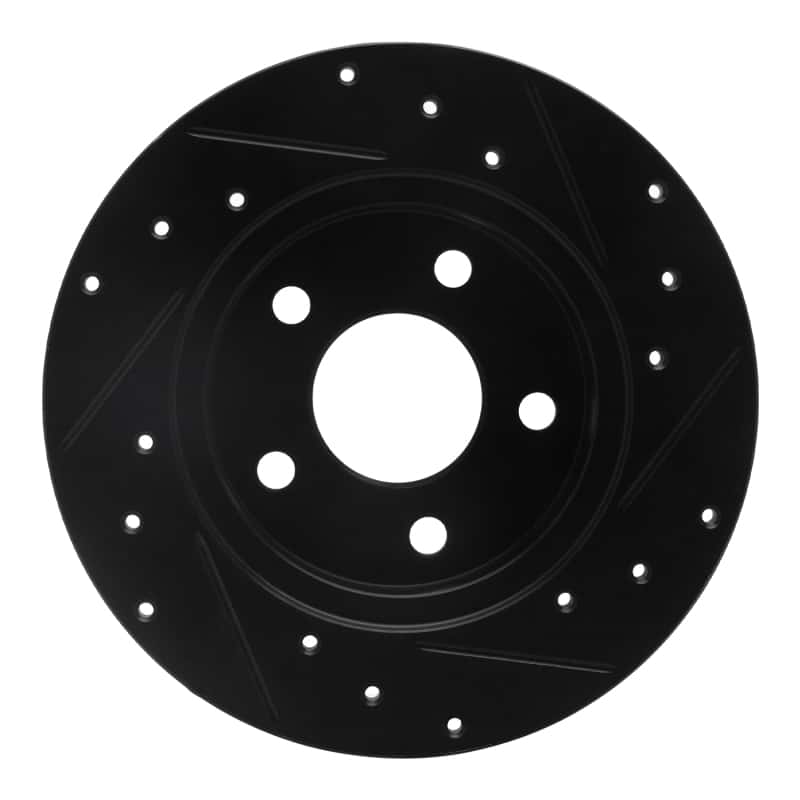 R1 Concepts — R1 04-12 Chevrolet Malibu Rear Left Drilled & Slotted Black Brake Rotor
R1 Brake Rotor Drill - view 5