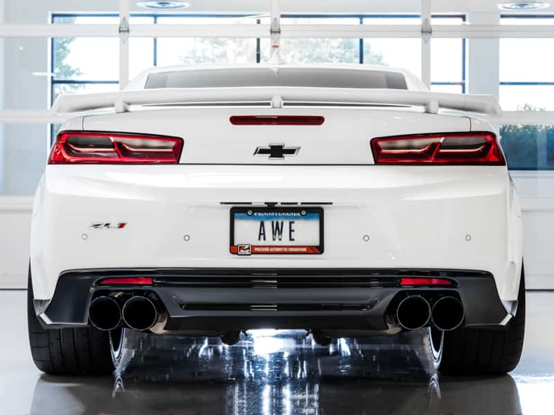 AWE Tuning — AWE Tuning 16-24 Chevy Camaro SS Non-Res Cat-Back Exhaust -Touring Edition (Quad Diamond Black Tips)
Touring Exhaust - view 3