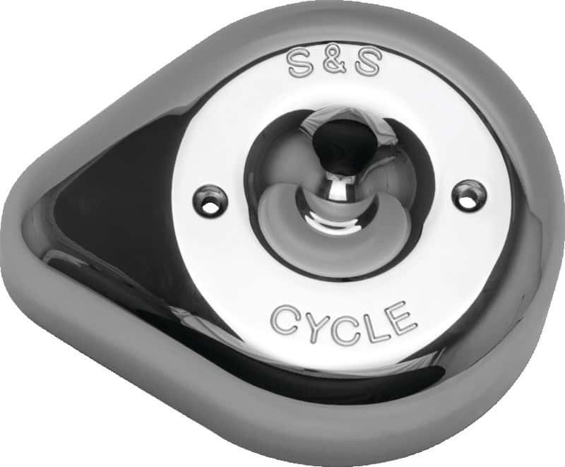 S&S Cycle — S&S Cycle Stealth Applications Teardrop Air Cleaner Cover - Chrome - view 2