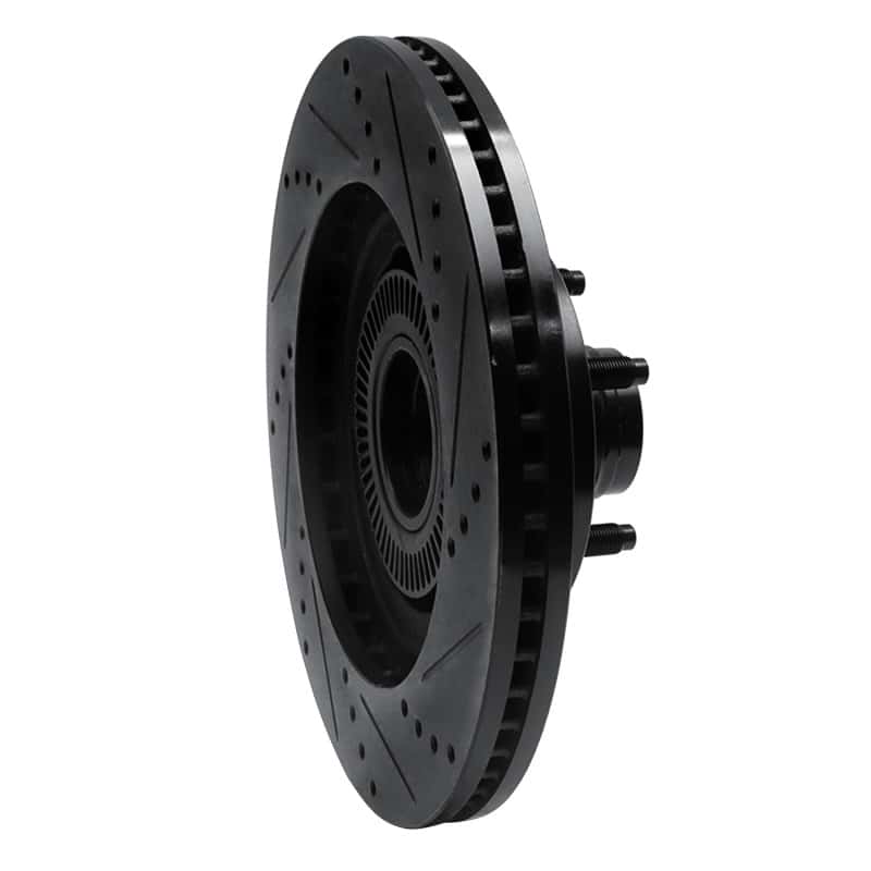 R1 Concepts — R1 01-05 Ford Explorer Sport Front Left Drilled & Slotted Black Brake Rotor
R1 Brake Rotor Drill - view 4