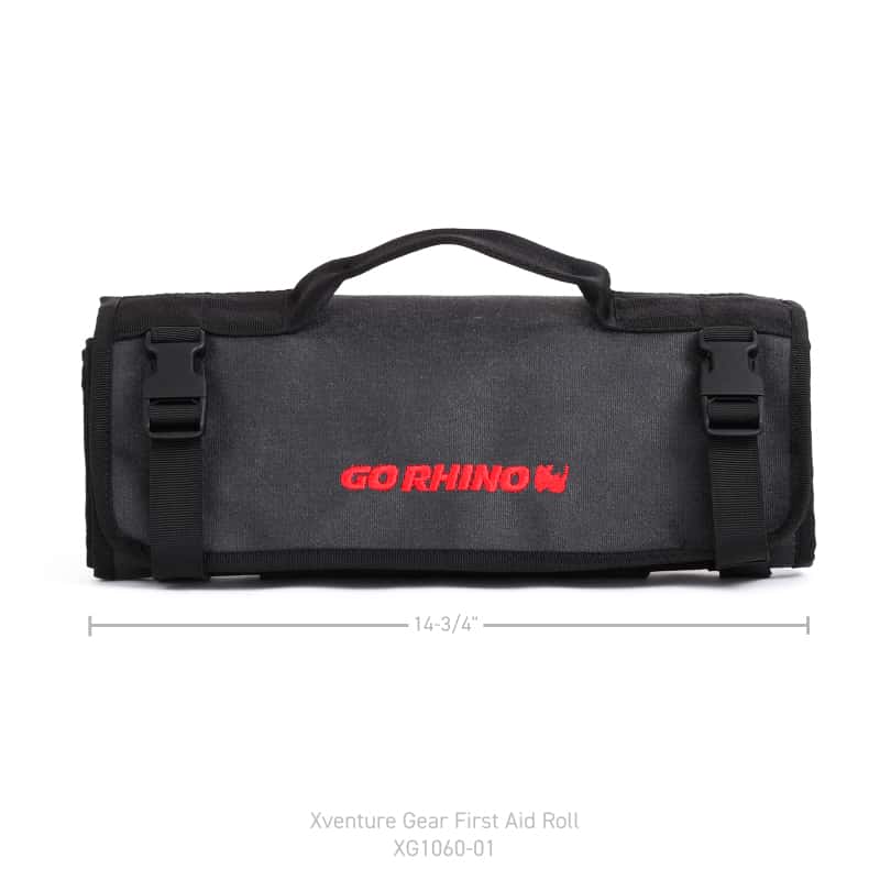Go Rhino — Go Rhino XVenture Gear First Aid Roll - Large (5x5in. Closed) 12oz Waxed Canvas - Black
Xventure Tool Roll - view 14