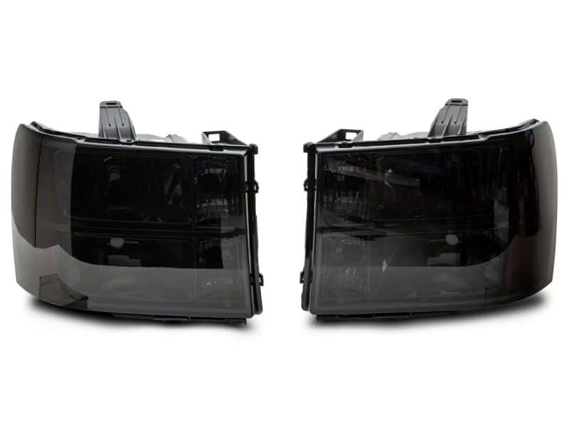Raxiom — Raxiom 07-14 GMC Sierra 1500/2500 HD/3500 HD Axial OEM Rep Headlights- Chrome Housing- Smoked Lens
Headlights - view 2