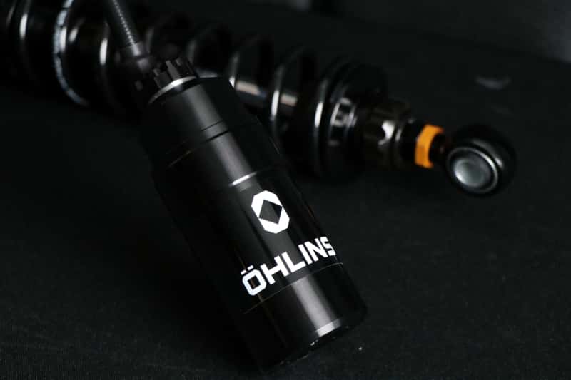 Ohlins — Ohlins 14-26 Harley FL Touring STX 36 Twin Blackline 13in Blk Reservoir Shocks Min 250lb-Max 575lb - view 3