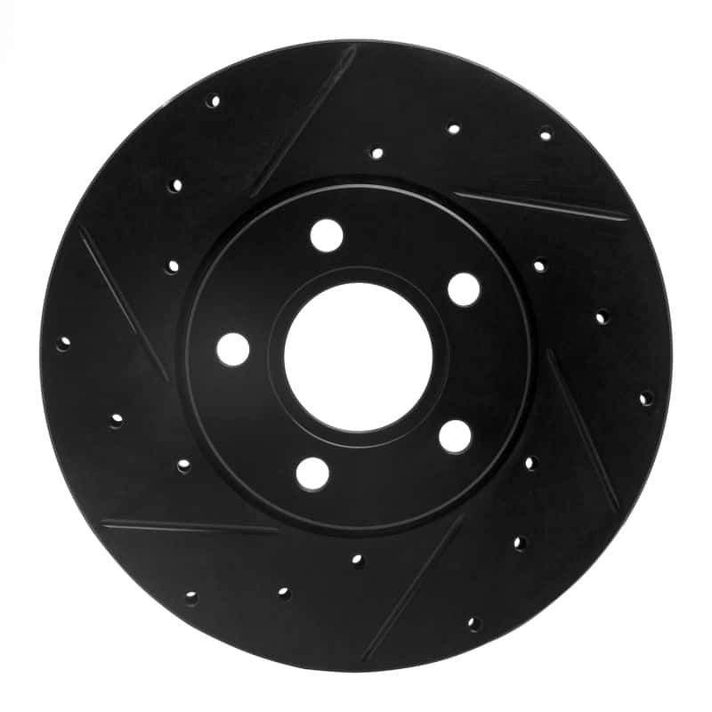R1 Concepts — R1 12-18 Ford C-MAX Front Left Drilled & Slotted Black Brake Rotor
R1 Brake Rotor Drill - view 1
