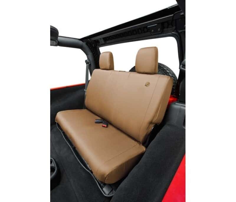 Bestop — Bestop 07-18 Jeep Wrangler JK 2-Door Rear Seat Covers (Tan) - view 1