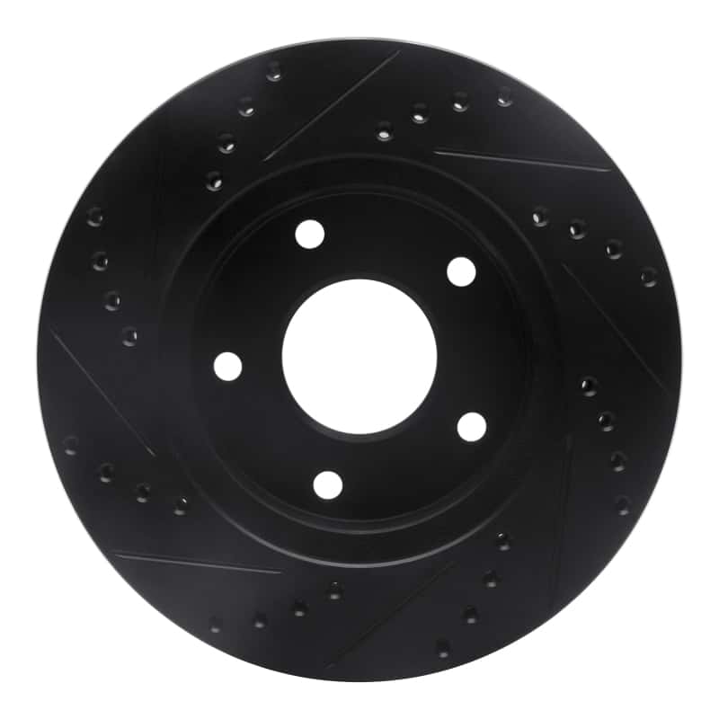 R1 Concepts — R1 97-05 Chevrolet S10 Front Right Drilled & Slotted Black Brake Rotor
R1 Brake Rotor Drill - view 5