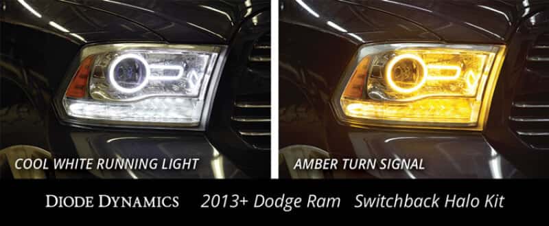 Diode Dynamics — Diode Dynamics Dodge Ram Halo Lights LED 13-18 Ram Switchback Kit - view 8