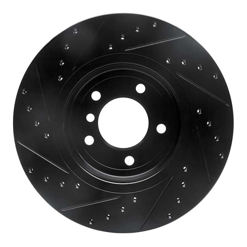 R1 Concepts — R1 01-08 BMW 330I Front Right Drilled & Slotted Black Brake Rotor
R1 Brake Rotor Drill - view 5