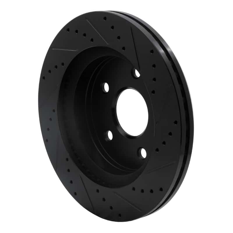 R1 Concepts — R1 02-24 Chrysler ASPEN Front Left Drilled & Slotted Black Brake Rotor
R1 Brake Rotor Drill - view 4