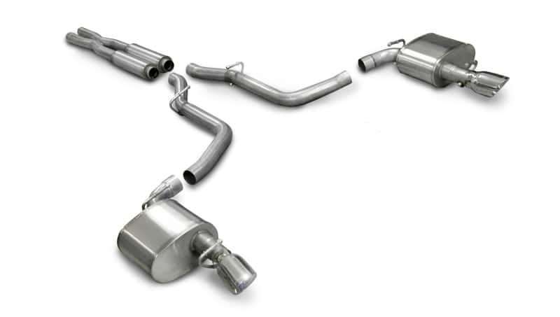 CORSA Performance — Corsa 2005-2010 Dodge Charger No Towing Hitch SRT-8 6.1L V8 Polished Xtreme Cat-Back Exhaust
Exhaust - view 3
