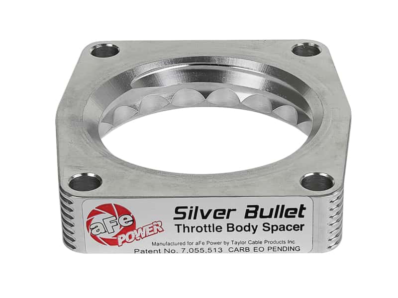 aFe — aFe Silver Bullet Throttle Body Spacer TBS 17-19 Nissan Patrol (Y61) I6-4.8L
Throttle Body Spacer - view 3