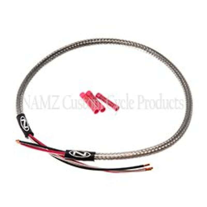 NAMZ — NAMZ Headlight Harness (SS Braided & Clear Coated - Stock Length) - view 2