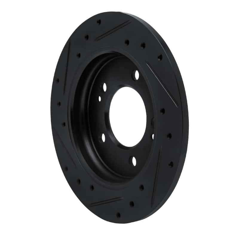 R1 Concepts — R1 17-25 Hyundai Elantra Rear Right Drilled & Slotted Black Brake Rotor
R1 Brake Rotor Drill - view 4