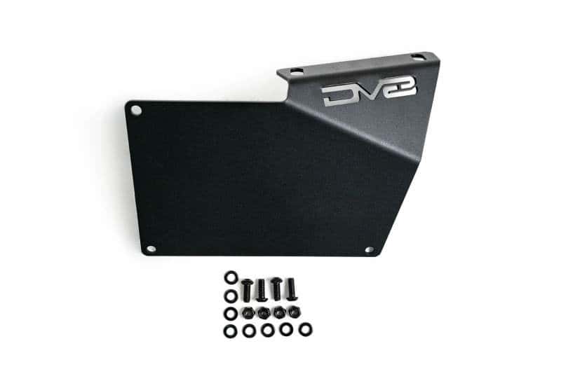 DV8 Offroad — DV8 Offroad 21-22 Ford Bronco Factory Front Bumper License Relocation Bracket - Side
License Bracket - view 1