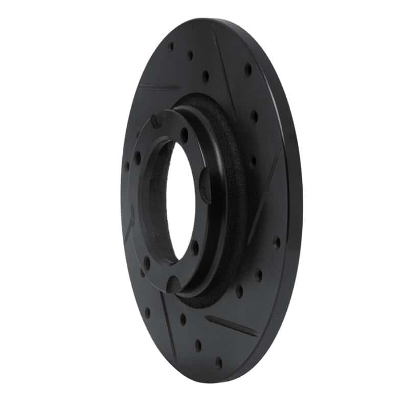 R1 Concepts — R1 80-82 Toyota Tercel Front Right Drilled & Slotted Black Brake Rotor
R1 Brake Rotor Drill - view 2
