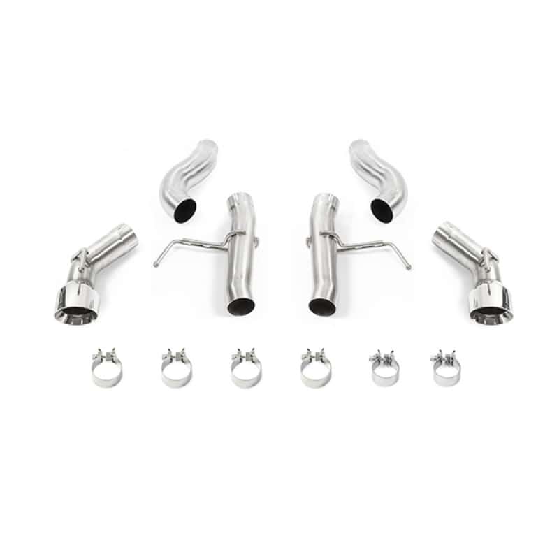 Mishimoto — Mishimoto 2016+ Chevrolet Camaro 2.0T Dual-Tip Race Axle-Back Exhaust w/ Polished Tips - view 1