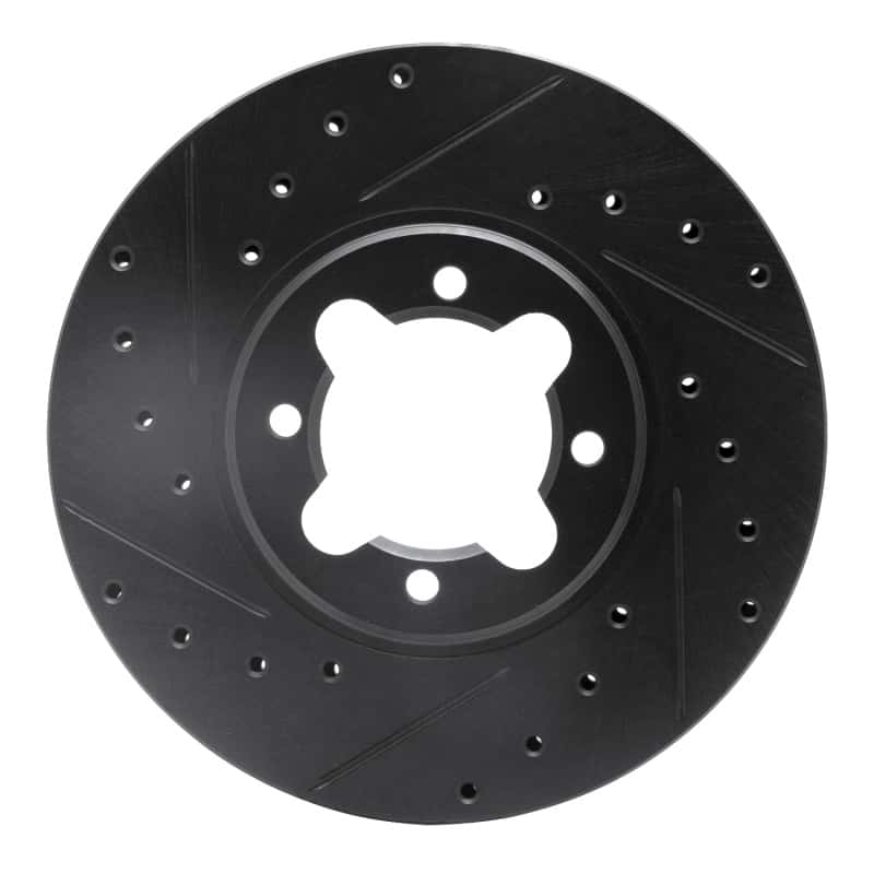 R1 Concepts — R1 82-85 Toyota Celica Front Left Drilled & Slotted Black Brake Rotor
R1 Brake Rotor Drill - view 1