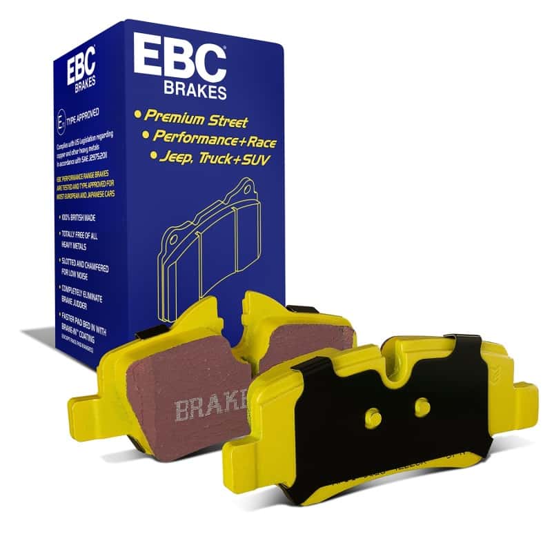 EBC — EBC 14+ Mini Hardtop 1.5 Turbo Cooper Yellowstuff Rear Brake Pads
Disc Brake Pad - view 2