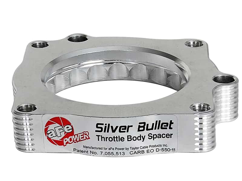 aFe — aFe Silver Bullet Throttle Body Spacers TBS Dodge Challenger SRT8 11-12 V8-6.4L
Throttle Body Spacer
TBdySpacer - view 4
