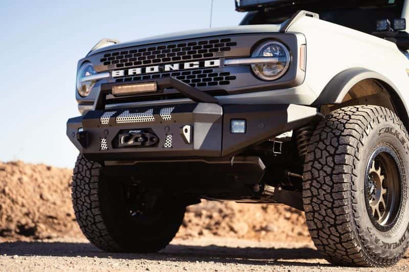 DV8 Offroad — DV8 Offroad 2021+ Ford Bronco Front Bumper Winch Capable w/ Optional Bull Bar/Aux Light Opening - view 10