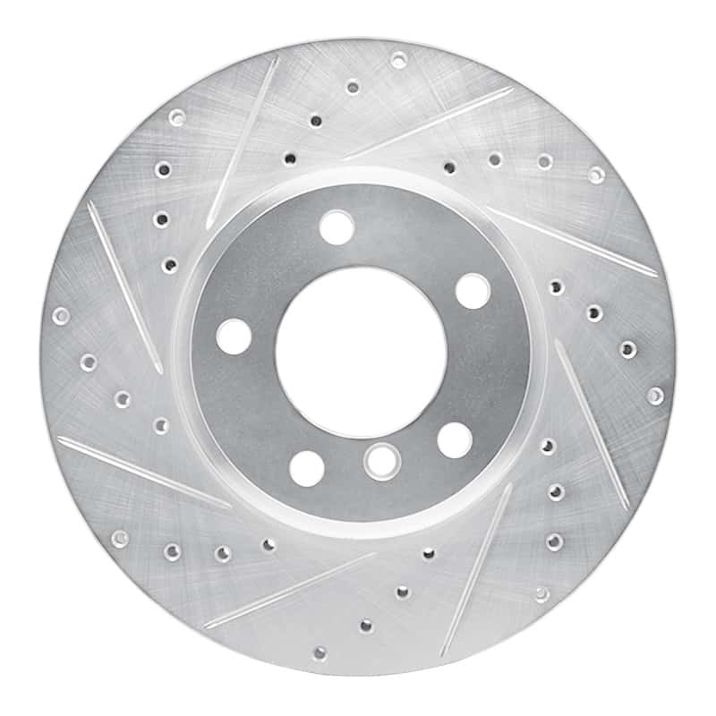 R1 Concepts — R1 04-10 BMW 530XI Front Left Drilled & Slotted Silver Brake Rotor
R1 Brake Rotor Drill - view 1