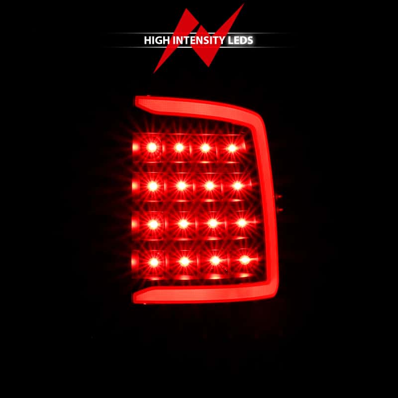 ANZO — ANZO 2009-2018 Dodge Ram 1500 LED Taillight Plank Style Black w/Clear Lens - view 14