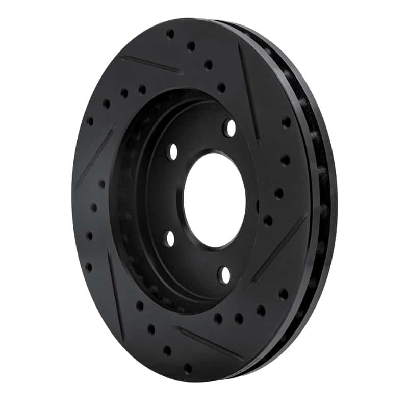R1 Concepts — R1 88-96 Buick Regal Front Left Drilled & Slotted Black Brake Rotor
R1 Brake Rotor Drill - view 4