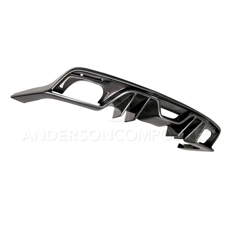 Anderson Composites — Anderson Composites 15-17 Ford Mustang Type-AR Rear Diffuser Quad Tip
Tailpipe Kit - view 1