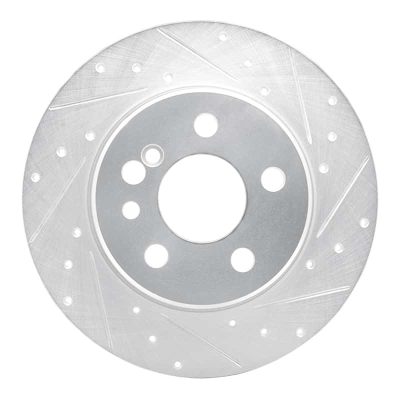 R1 Concepts — R1 91-99 Mercedes-Benz S350 Rear Right Drilled & Slotted Silver Brake Rotor
R1 Brake Rotor Drill - view 1