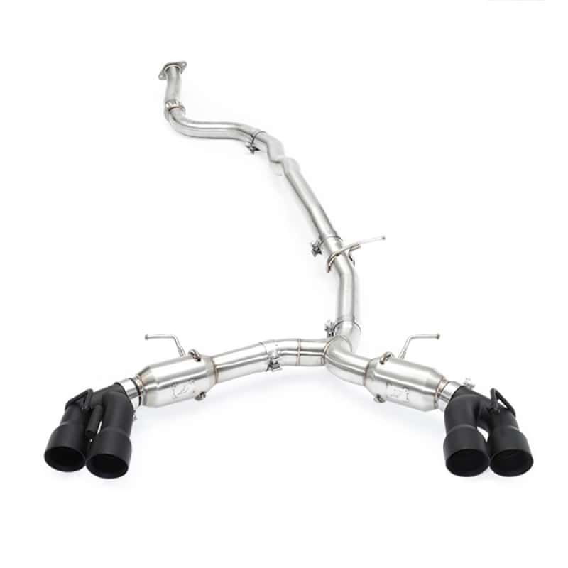 Mishimoto — Mishimoto 2016+ Chevrolet Camaro 2.0T Quad Black Tip Cat-Back Exhaust - view 2