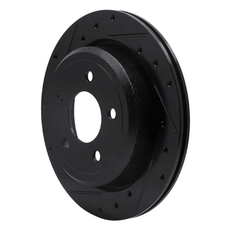 R1 Concepts — R1 03-11 Ford Crown Victoria Rear Left Drilled & Slotted Black Brake Rotor
R1 Brake Rotor Drill - view 2