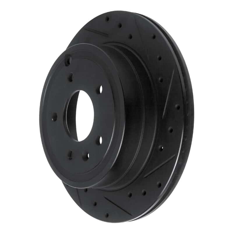 R1 Concepts — R1 07-15 Chevrolet Captiva Rear Right Drilled & Slotted Black Brake Rotor
R1 Brake Rotor Drill - view 2