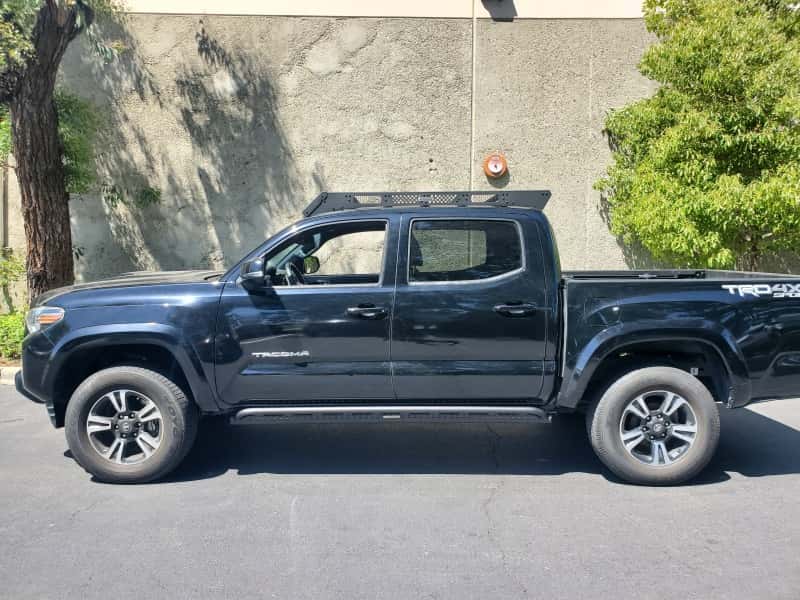 Go Rhino — Go Rhino 18-23 Toyota Tacoma 4Door Frame Mount Sliders - Textured Black
Frame Mount Sliders - view 2