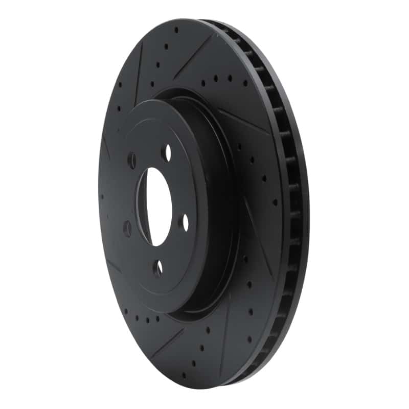 R1 Concepts — R1 09-23 Dodge Challenger Front Left Drilled & Slotted Black Brake Rotor
R1 Brake Rotor Drill - view 2