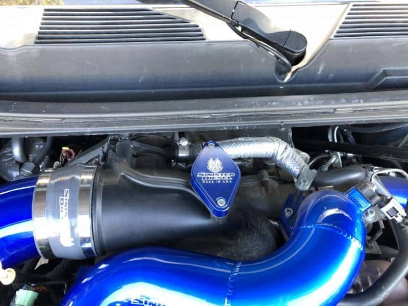 Sinister Diesel — Sinister Diesel 11-15 Chevy Duramax LML Intake Bridge
Intake Bridge - view 10