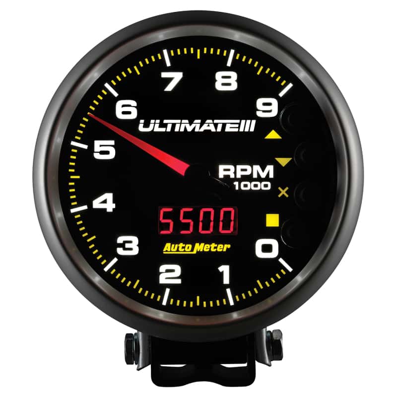 AutoMeter — Autometer 5 inch Ultimate III Playback Tachometer 9000 RPM - Black
5" ULTIMATE III PLAY - view 10