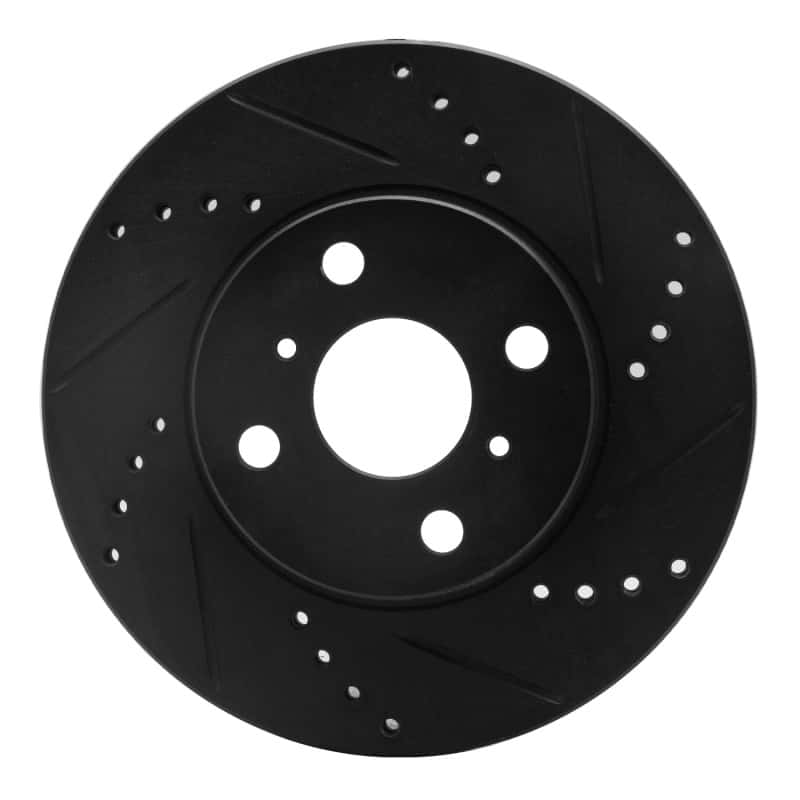R1 Concepts — R1 04-06 Scion XB Front Right Drilled & Slotted Black Brake Rotor
R1 Brake Rotor Drill - view 1