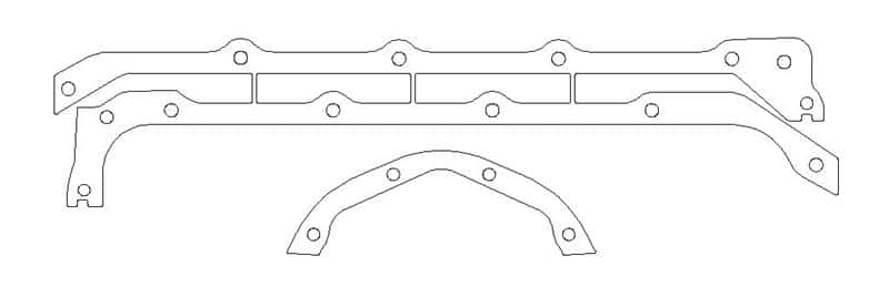 Cometic Gasket — Cometic Pontiac 350/400/428/455 V8 .094in Fiber Oil Pan Gasket Kit
Oil Pan Gasket Kit - view 1