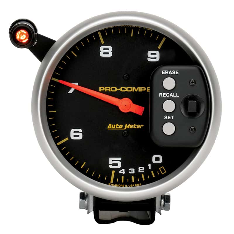 AutoMeter — Autometer Pro-Comp 5 inch 9000 RPM Dual Range w/ Shift-Lite and Memory Tach
5" TACH, 9,000 RPM, - view 7